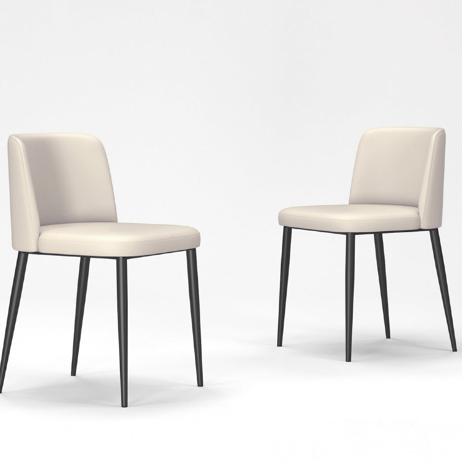 Minimalist Upholstered Armless Dining Chairs Solid Back Chairs Clearhalo 'Dining Chairs' 'Dining Tables & Seating' 'dining_chair' 'furn' 'furn_dining_chair' 'Furniture' 'furniture_dining_chair' 'Kitchen & Dining Furniture' 4928344