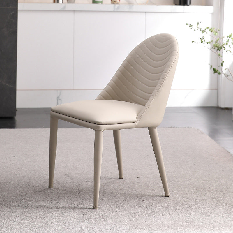 Contemporary Chair Dining Armless Chair for Kitchen with Metal Legs Clearhalo 'Dining Chairs' 'Dining Tables & Seating' 'dining_chair' 'furn' 'furn_dining_chair' 'Furniture' 'furniture_dining_chair' 'Kitchen & Dining Furniture' 4928377