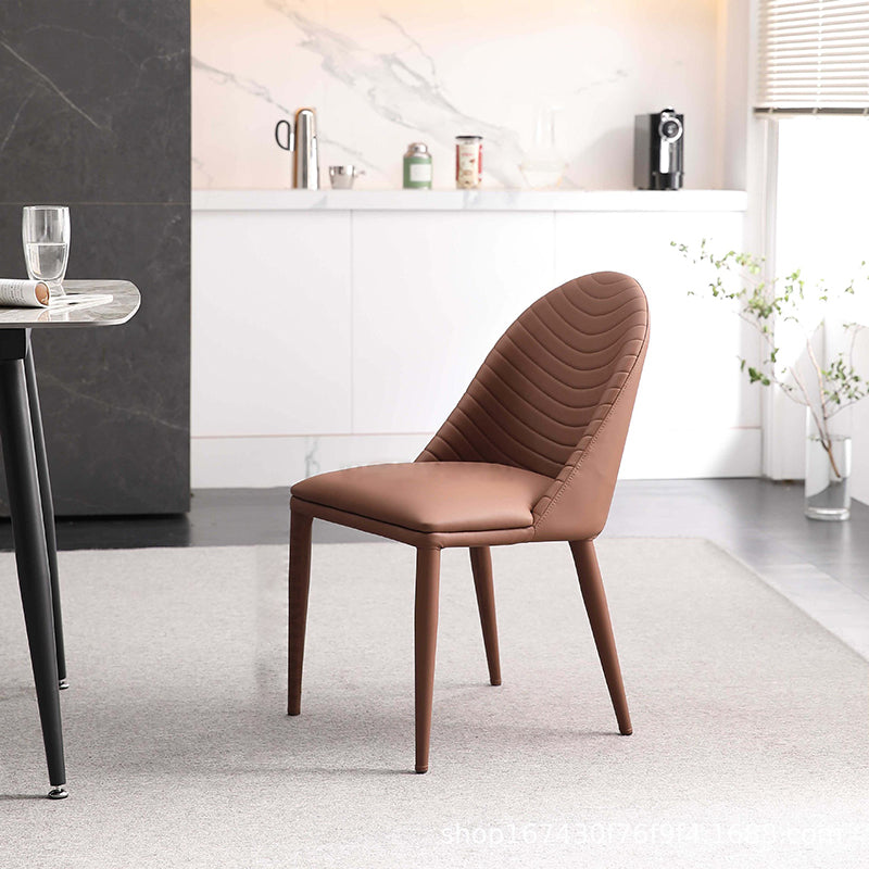 Contemporary Chair Dining Armless Chair for Kitchen with Metal Legs Clearhalo 'Dining Chairs' 'Dining Tables & Seating' 'dining_chair' 'furn' 'furn_dining_chair' 'Furniture' 'furniture_dining_chair' 'Kitchen & Dining Furniture' 4928389