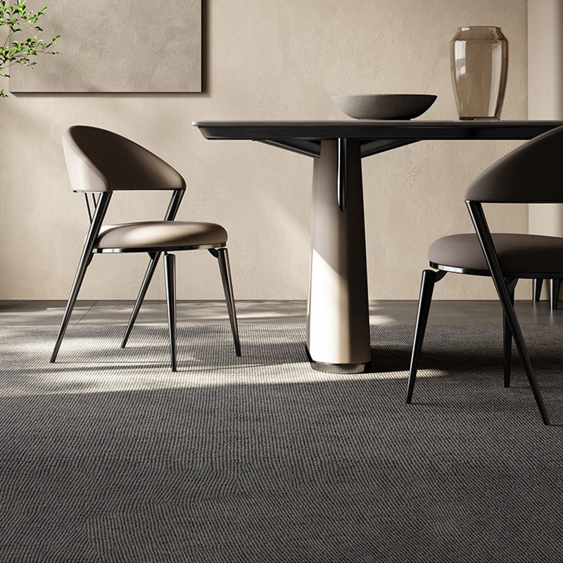 Contemporary Open Back Chair Dining Armless Chair for Kitchen with Metal Legs Clearhalo 'Dining Chairs' 'Dining Tables & Seating' 'dining_chair' 'furn' 'furn_dining_chair' 'Furniture' 'furniture_dining_chair' 'Kitchen & Dining Furniture' 4928412