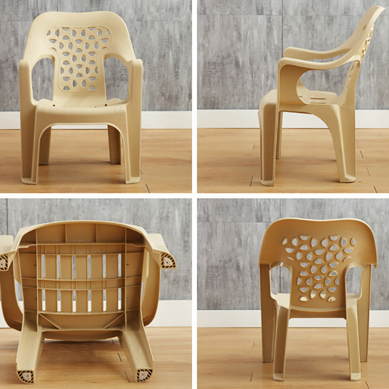 Contemporary Chair Dining Arm Chair for Kitchen with Plastic Legs Clearhalo 'Dining Chairs' 'Dining Tables & Seating' 'dining_chair' 'furn' 'furn_dining_chair' 'Furniture' 'furniture_dining_chair' 'Kitchen & Dining Furniture' 4928428