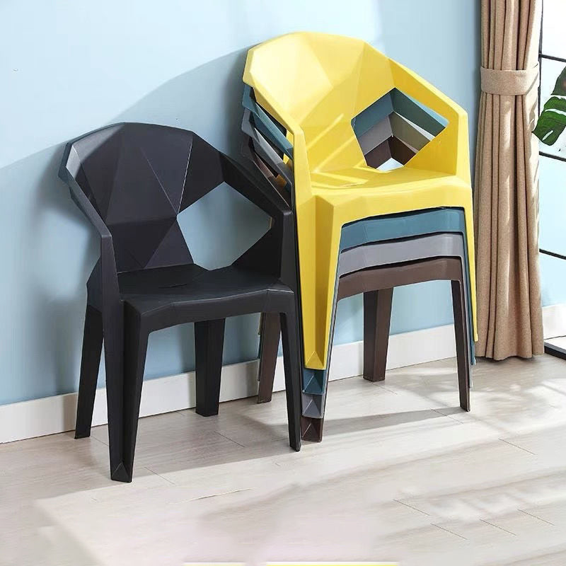 Contemporary Chairs Dining Arm Chair for Kitchen with Plastic Legs Clearhalo 'Dining Chairs' 'Dining Tables & Seating' 'dining_chair' 'Furniture' 'furniture_dining_chair' 'Kitchen & Dining Furniture' 4928438