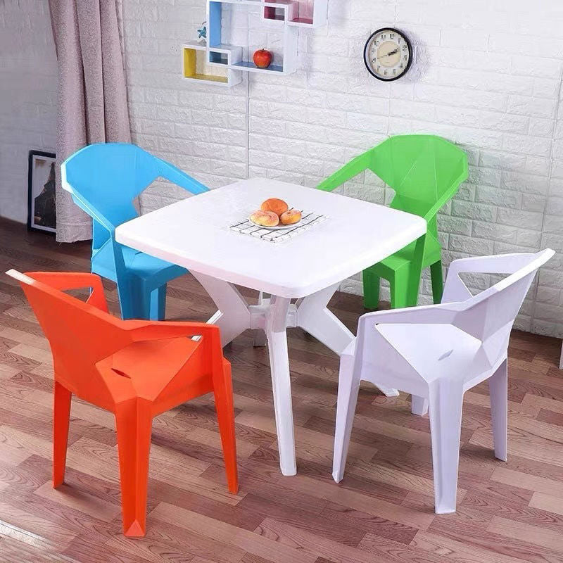 Contemporary Chairs Dining Arm Chair for Kitchen with Plastic Legs Clearhalo 'Dining Chairs' 'Dining Tables & Seating' 'dining_chair' 'Furniture' 'furniture_dining_chair' 'Kitchen & Dining Furniture' 4928443