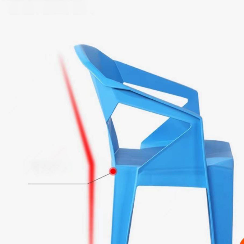 Contemporary Chairs Dining Arm Chair for Kitchen with Plastic Legs Clearhalo 'Dining Chairs' 'Dining Tables & Seating' 'dining_chair' 'Furniture' 'furniture_dining_chair' 'Kitchen & Dining Furniture' 4928453