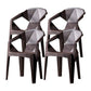 Contemporary Chairs Dining Arm Chair for Kitchen with Plastic Legs Coffee Set of 4 Clearhalo 'Dining Chairs' 'Dining Tables & Seating' 'dining_chair' 'Furniture' 'furniture_dining_chair' 'Kitchen & Dining Furniture' 4928456