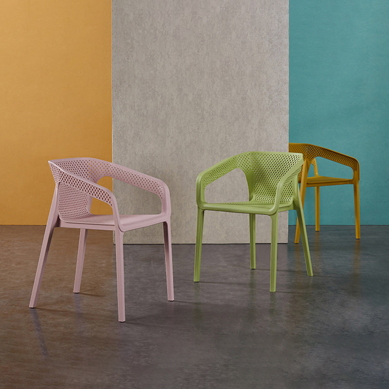 Nordic Chairs Dining Arm Chair for Kitchen with Plastic Legs Clearhalo 'Dining Chairs' 'Dining Tables & Seating' 'dining_chair' 'furn' 'furn_dining_chair' 'Furniture' 'furniture_dining_chair' 'Kitchen & Dining Furniture' 4928466