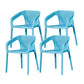 Nordic Chairs Dining Arm Chair for Kitchen with Plastic Legs Light Blue 4 Piece Set Clearhalo 'Dining Chairs' 'Dining Tables & Seating' 'dining_chair' 'furn' 'furn_dining_chair' 'Furniture' 'furniture_dining_chair' 'Kitchen & Dining Furniture' 4928483