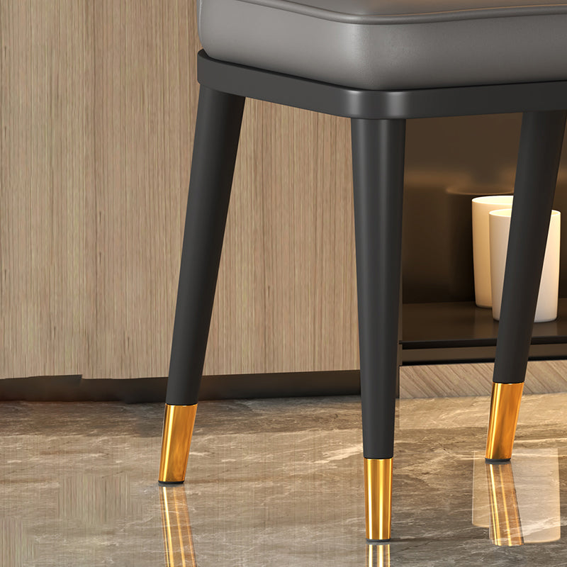 Nordic Chairs Dining Armless Chair for Kitchen with Metal Legs Clearhalo 'Dining Chairs' 'Dining Tables & Seating' 'dining_chair' 'furn' 'furn_dining_chair' 'Furniture' 'furniture_dining_chair' 'Kitchen & Dining Furniture' 4928501