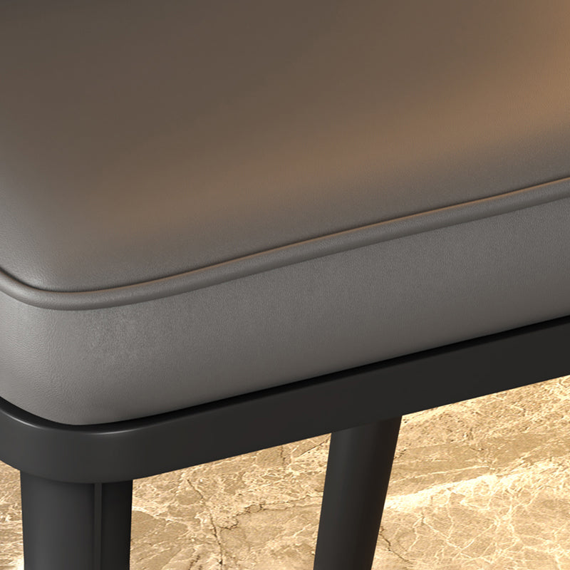 Nordic Chairs Dining Armless Chair for Kitchen with Metal Legs Clearhalo 'Dining Chairs' 'Dining Tables & Seating' 'dining_chair' 'furn' 'furn_dining_chair' 'Furniture' 'furniture_dining_chair' 'Kitchen & Dining Furniture' 4928502