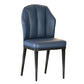 Nordic Chairs Dining Armless Chair for Kitchen with Metal Legs Dark Blue 1 Piece Black Clearhalo 'Dining Chairs' 'Dining Tables & Seating' 'dining_chair' 'furn' 'furn_dining_chair' 'Furniture' 'furniture_dining_chair' 'Kitchen & Dining Furniture' 4928510