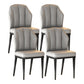 Nordic Chairs Dining Armless Chair for Kitchen with Metal Legs Light Gray 4 Piece Set Black Clearhalo 'Dining Chairs' 'Dining Tables & Seating' 'dining_chair' 'furn' 'furn_dining_chair' 'Furniture' 'furniture_dining_chair' 'Kitchen & Dining Furniture' 4928524