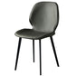 Contemporary Armless Solid Back Chair for Home Leather Dining Side Chairs Dark Gray 1 Piece Clearhalo 'Dining Chairs' 'Dining Tables & Seating' 'dining_chair' 'furn' 'furn_dining_chair' 'Furniture' 'furniture_dining_chair' 'Kitchen & Dining Furniture' 4928541