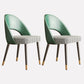 Scandinavian Armless Open Back Chairs for Home Upholstered Side Chair Green 2 Piece Set Clearhalo 'Dining Chairs' 'Dining Tables & Seating' 'dining_chair' 'furn' 'furn_dining_chair' 'Furniture' 'furniture_dining_chair' 'Kitchen & Dining Furniture' 4928595