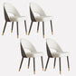 Scandinavian Armless Open Back Chairs for Home Upholstered Side Chair White-Gray 4 Piece Set Clearhalo 'Dining Chairs' 'Dining Tables & Seating' 'dining_chair' 'furn' 'furn_dining_chair' 'Furniture' 'furniture_dining_chair' 'Kitchen & Dining Furniture' 4928605