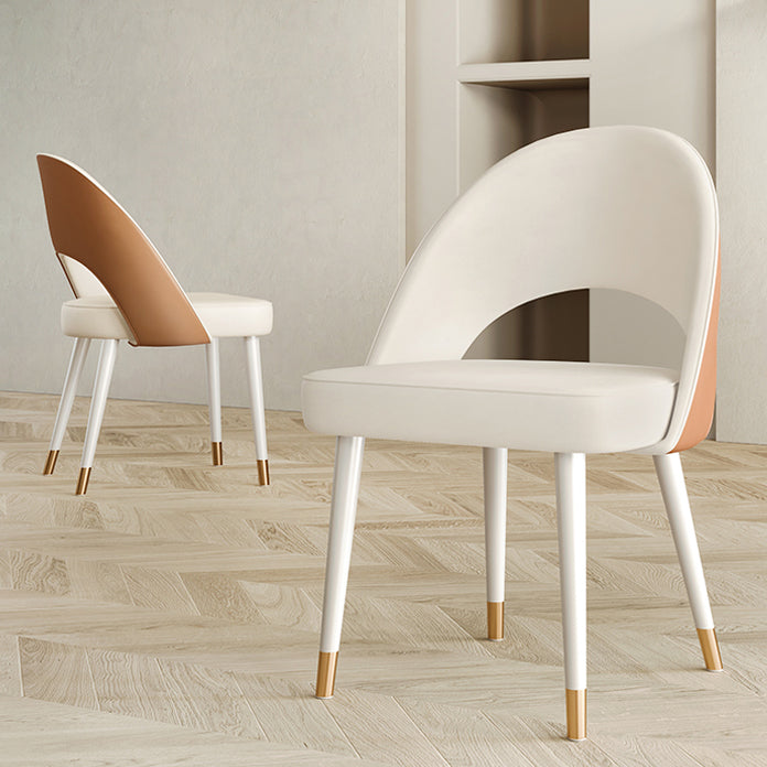 Scandinavian Armless Open Back Chairs for Home Upholstered Side Chair Clearhalo 'Dining Chairs' 'Dining Tables & Seating' 'dining_chair' 'furn' 'furn_dining_chair' 'Furniture' 'furniture_dining_chair' 'Kitchen & Dining Furniture' 4928607
