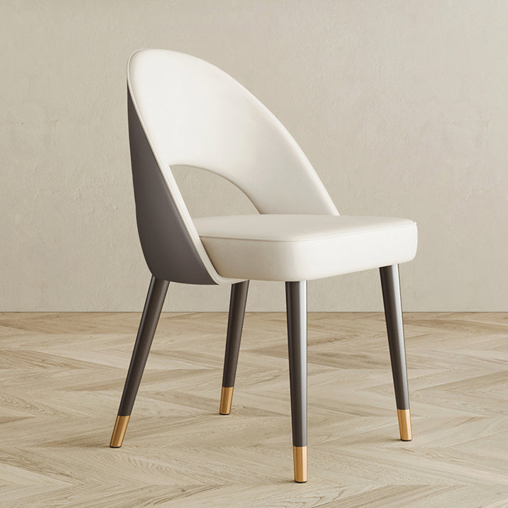 Scandinavian Armless Open Back Chairs for Home Upholstered Side Chair Clearhalo 'Dining Chairs' 'Dining Tables & Seating' 'dining_chair' 'furn' 'furn_dining_chair' 'Furniture' 'furniture_dining_chair' 'Kitchen & Dining Furniture' 4928608