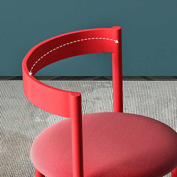 Contemporary Design Armless Open Back Chairs Faux Leather Side Chair Clearhalo 'Dining Chairs' 'Dining Tables & Seating' 'dining_chair' 'furn' 'furn_dining_chair' 'Furniture' 'furniture_dining_chair' 'Kitchen & Dining Furniture' 4928639