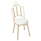 Scandinavian Style Upholstered Armless Dining Chairs Open Back Dining Side Chairs Gloss White 1 Piece Clearhalo 'Dining Chairs' 'Dining Tables & Seating' 'dining_chair' 'furn' 'furn_dining_chair' 'Furniture' 'furniture_dining_chair' 'Kitchen & Dining Furniture' 4928657