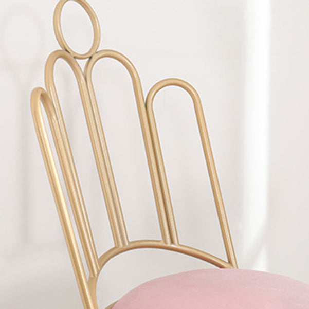 Scandinavian Style Upholstered Armless Dining Chairs Open Back Dining Side Chairs Clearhalo 'Dining Chairs' 'Dining Tables & Seating' 'dining_chair' 'furn' 'furn_dining_chair' 'Furniture' 'furniture_dining_chair' 'Kitchen & Dining Furniture' 4928662