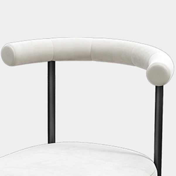 Contemporary Upholstered Armless Dining Chairs Open Back Side Chairs Clearhalo 'Dining Chairs' 'Dining Tables & Seating' 'dining_chair' 'furn' 'furn_dining_chair' 'Furniture' 'furniture_dining_chair' 'Kitchen & Dining Furniture' 4928684