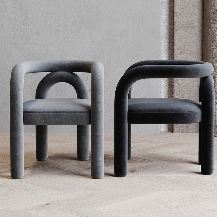 Contemporary Upholstered Side Chairs Open Back Side Chair for Home Clearhalo 'Dining Chairs' 'Dining Tables & Seating' 'dining_chair' 'furn' 'furn_dining_chair' 'Furniture' 'furniture_dining_chair' 'Kitchen & Dining Furniture' 4928731