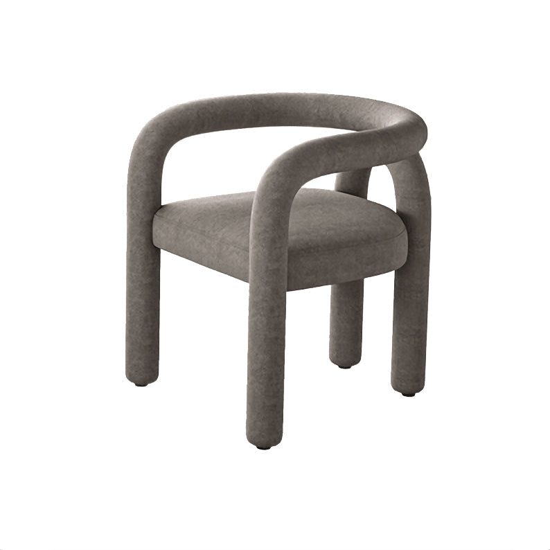Contemporary Upholstered Side Chairs Open Back Side Chair for Home Grey 1 Piece Clearhalo 'Dining Chairs' 'Dining Tables & Seating' 'dining_chair' 'furn' 'furn_dining_chair' 'Furniture' 'furniture_dining_chair' 'Kitchen & Dining Furniture' 4928732