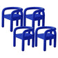 Contemporary Upholstered Side Chairs Open Back Side Chair for Home Blue 4 Piece Set Clearhalo 'Dining Chairs' 'Dining Tables & Seating' 'dining_chair' 'furn' 'furn_dining_chair' 'Furniture' 'furniture_dining_chair' 'Kitchen & Dining Furniture' 4928742