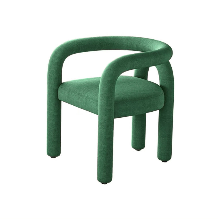 Contemporary Upholstered Side Chairs Open Back Side Chair for Home Green 1 Piece Clearhalo 'Dining Chairs' 'Dining Tables & Seating' 'dining_chair' 'furn' 'furn_dining_chair' 'Furniture' 'furniture_dining_chair' 'Kitchen & Dining Furniture' 4928744