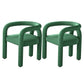 Contemporary Upholstered Side Chairs Open Back Side Chair for Home Green 2 Piece Set Clearhalo 'Dining Chairs' 'Dining Tables & Seating' 'dining_chair' 'furn' 'furn_dining_chair' 'Furniture' 'furniture_dining_chair' 'Kitchen & Dining Furniture' 4928746