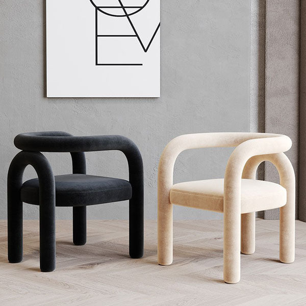 Contemporary Upholstered Side Chairs Open Back Side Chair for Home Clearhalo 'Dining Chairs' 'Dining Tables & Seating' 'dining_chair' 'furn' 'furn_dining_chair' 'Furniture' 'furniture_dining_chair' 'Kitchen & Dining Furniture' 4928747