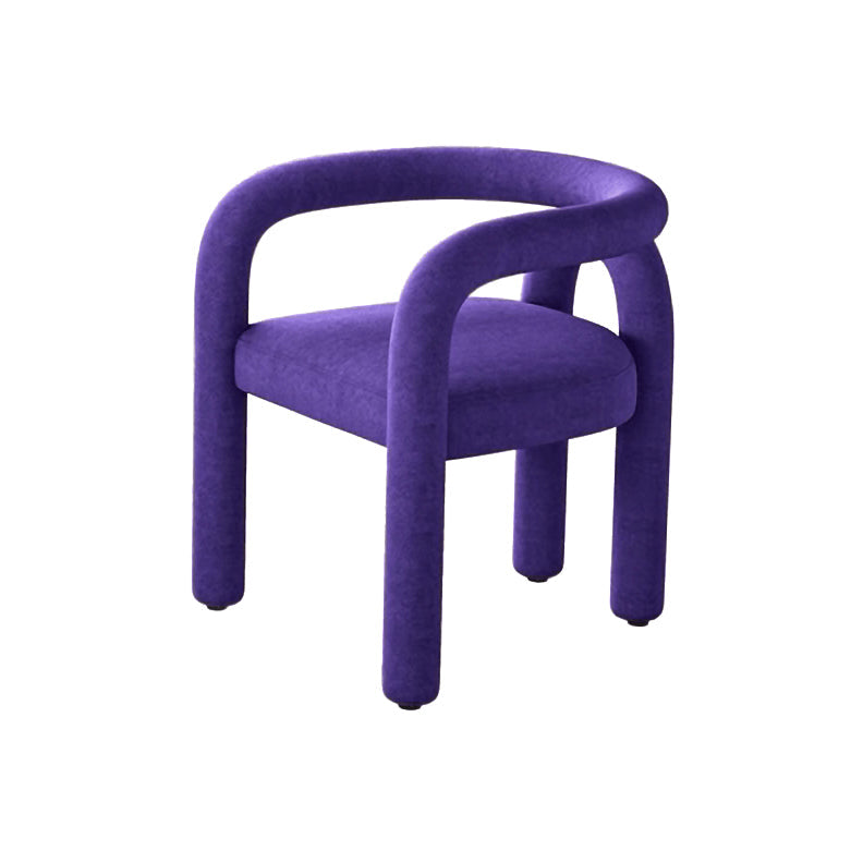 Contemporary Upholstered Side Chairs Open Back Side Chair for Home Purple 1 Piece Clearhalo 'Dining Chairs' 'Dining Tables & Seating' 'dining_chair' 'furn' 'furn_dining_chair' 'Furniture' 'furniture_dining_chair' 'Kitchen & Dining Furniture' 4928750