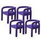 Contemporary Upholstered Side Chairs Open Back Side Chair for Home Purple 4 Piece Set Clearhalo 'Dining Chairs' 'Dining Tables & Seating' 'dining_chair' 'furn' 'furn_dining_chair' 'Furniture' 'furniture_dining_chair' 'Kitchen & Dining Furniture' 4928752