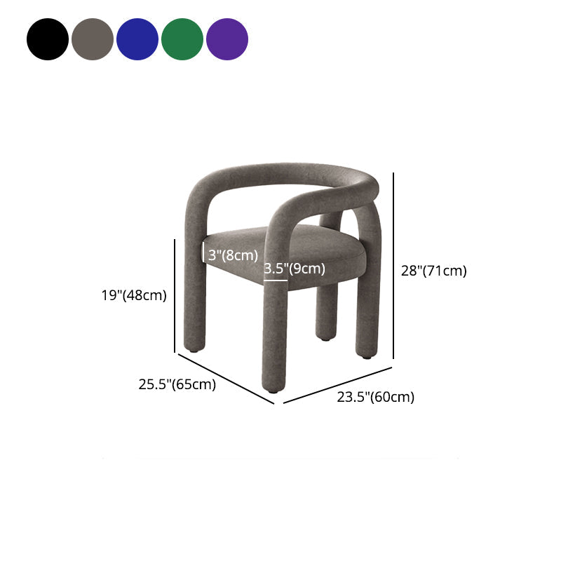 Contemporary Upholstered Side Chairs Open Back Side Chair for Home Clearhalo 'Dining Chairs' 'Dining Tables & Seating' 'dining_chair' 'furn' 'furn_dining_chair' 'Furniture' 'furniture_dining_chair' 'Kitchen & Dining Furniture' 4928753