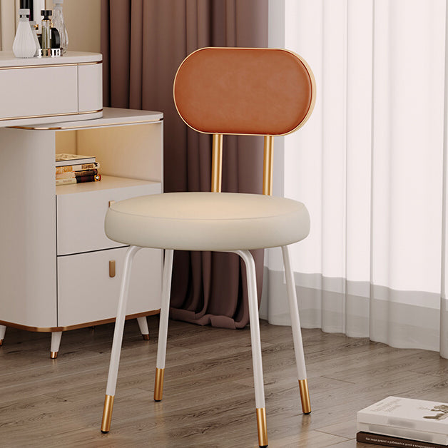 Scandinavian Open Back Side Chairs for Home Upholstered Armless Dining Chairs Clearhalo 'Dining Chairs' 'Dining Tables & Seating' 'dining_chair' 'furn' 'furn_dining_chair' 'Furniture' 'furniture_dining_chair' 'Kitchen & Dining Furniture' 4928754