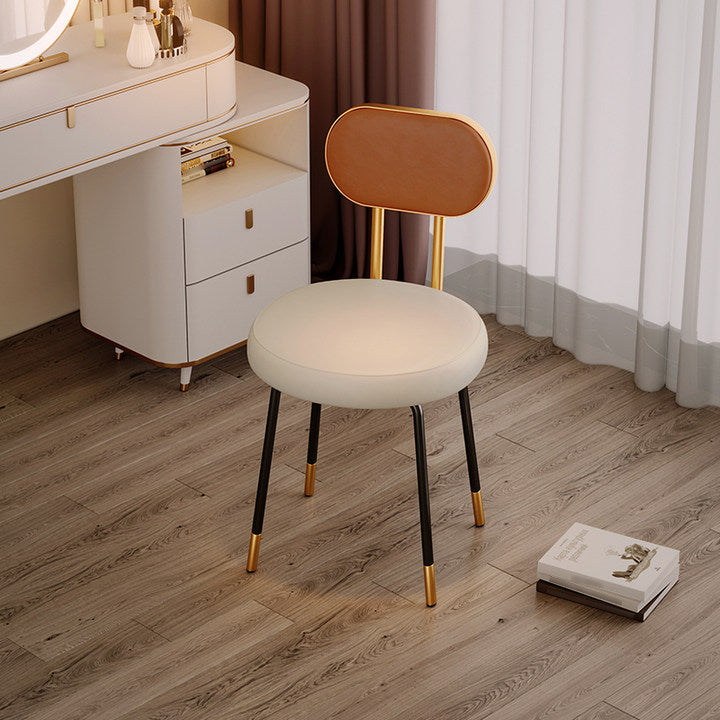 Scandinavian Open Back Side Chairs for Home Upholstered Armless Dining Chairs Clearhalo 'Dining Chairs' 'Dining Tables & Seating' 'dining_chair' 'furn' 'furn_dining_chair' 'Furniture' 'furniture_dining_chair' 'Kitchen & Dining Furniture' 4928761