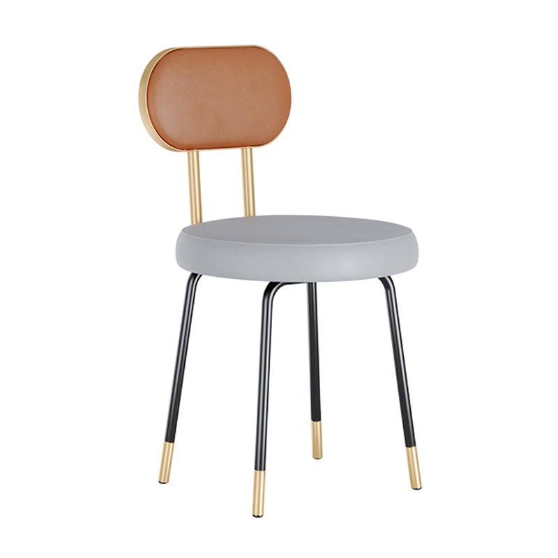 Scandinavian Open Back Side Chairs for Home Upholstered Armless Dining Chairs Clearhalo 'Dining Chairs' 'Dining Tables & Seating' 'dining_chair' 'furn' 'furn_dining_chair' 'Furniture' 'furniture_dining_chair' 'Kitchen & Dining Furniture' 4928762