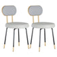 Scandinavian Open Back Side Chairs for Home Upholstered Armless Dining Chairs Gray-White 2 Piece Set Clearhalo 'Dining Chairs' 'Dining Tables & Seating' 'dining_chair' 'furn' 'furn_dining_chair' 'Furniture' 'furniture_dining_chair' 'Kitchen & Dining Furniture' 4928763