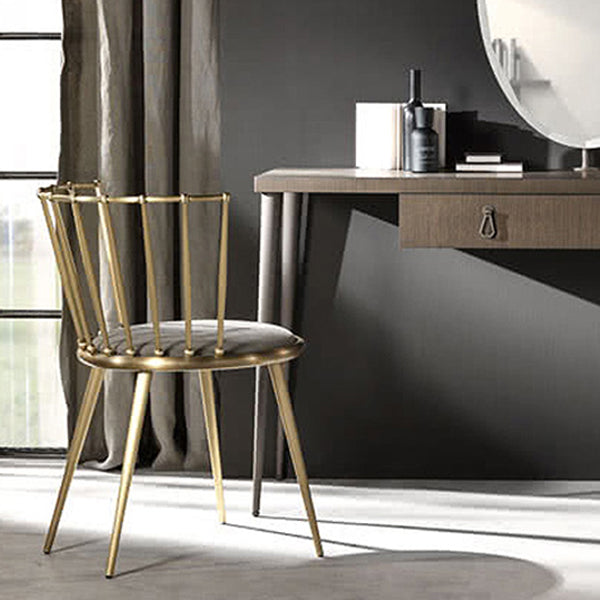 Scandinavian Fabric Dining Chair Windsor Back Side Chair for Home Clearhalo 'Dining Chairs' 'Dining Tables & Seating' 'dining_chair' 'furn' 'furn_dining_chair' 'Furniture' 'furniture_dining_chair' 'Kitchen & Dining Furniture' 4928821