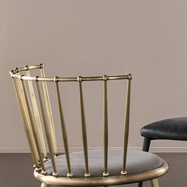 Scandinavian Fabric Dining Chair Windsor Back Side Chair for Home Clearhalo 'Dining Chairs' 'Dining Tables & Seating' 'dining_chair' 'furn' 'furn_dining_chair' 'Furniture' 'furniture_dining_chair' 'Kitchen & Dining Furniture' 4928827