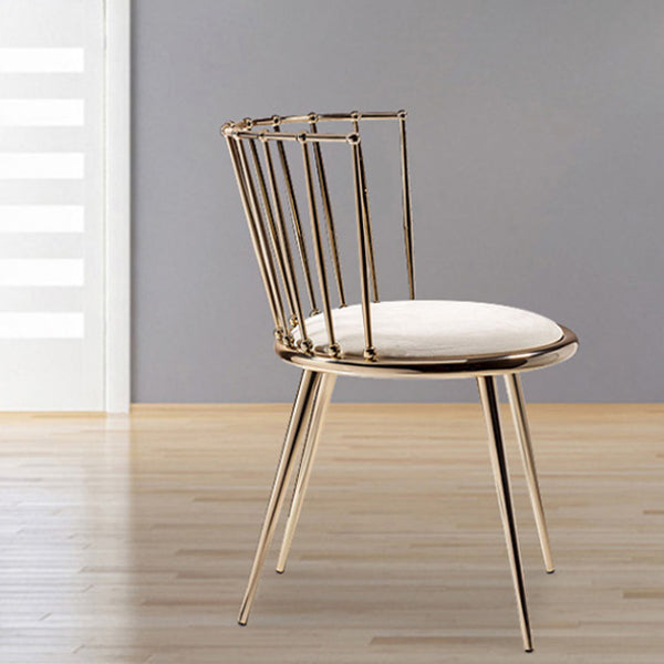 Scandinavian Fabric Dining Chair Windsor Back Side Chair for Home Clearhalo 'Dining Chairs' 'Dining Tables & Seating' 'dining_chair' 'furn' 'furn_dining_chair' 'Furniture' 'furniture_dining_chair' 'Kitchen & Dining Furniture' 4928833