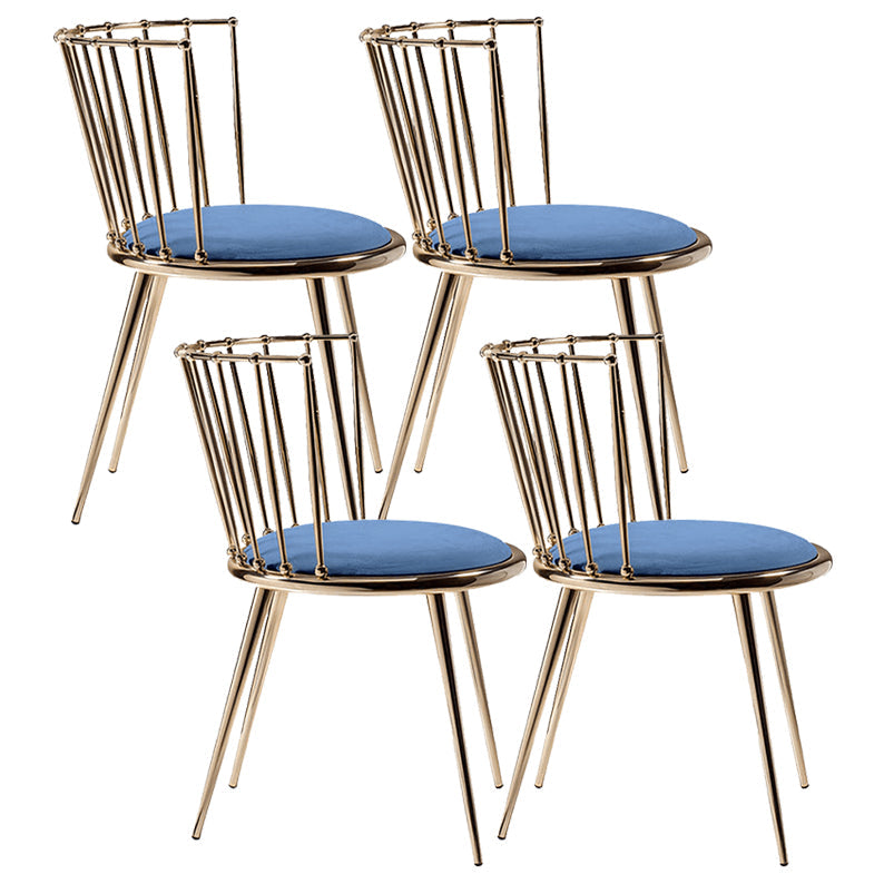 Scandinavian Fabric Dining Chair Windsor Back Side Chair for Home Light Blue 4 Piece Set Clearhalo 'Dining Chairs' 'Dining Tables & Seating' 'dining_chair' 'furn' 'furn_dining_chair' 'Furniture' 'furniture_dining_chair' 'Kitchen & Dining Furniture' 4928841