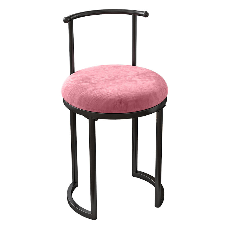 Scandinavian Open Back Side Chair for Home Upholstered Side Chairs Pink 1 Piece Clearhalo 'Dining Chairs' 'Dining Tables & Seating' 'dining_chair' 'furn' 'furn_dining_chair' 'Furniture' 'furniture_dining_chair' 'Kitchen & Dining Furniture' 4928853