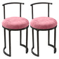 Scandinavian Open Back Side Chair for Home Upholstered Side Chairs Pink 2 Piece Set Clearhalo 'Dining Chairs' 'Dining Tables & Seating' 'dining_chair' 'furn' 'furn_dining_chair' 'Furniture' 'furniture_dining_chair' 'Kitchen & Dining Furniture' 4928854