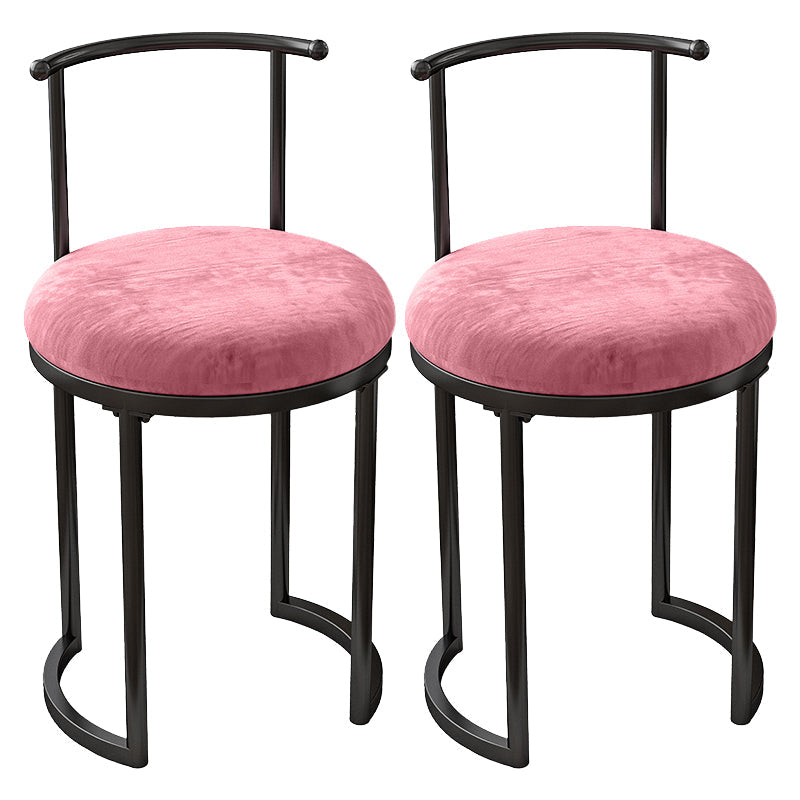 Scandinavian Open Back Side Chair for Home Upholstered Side Chairs Pink 2 Piece Set Clearhalo 'Dining Chairs' 'Dining Tables & Seating' 'dining_chair' 'furn' 'furn_dining_chair' 'Furniture' 'furniture_dining_chair' 'Kitchen & Dining Furniture' 4928854