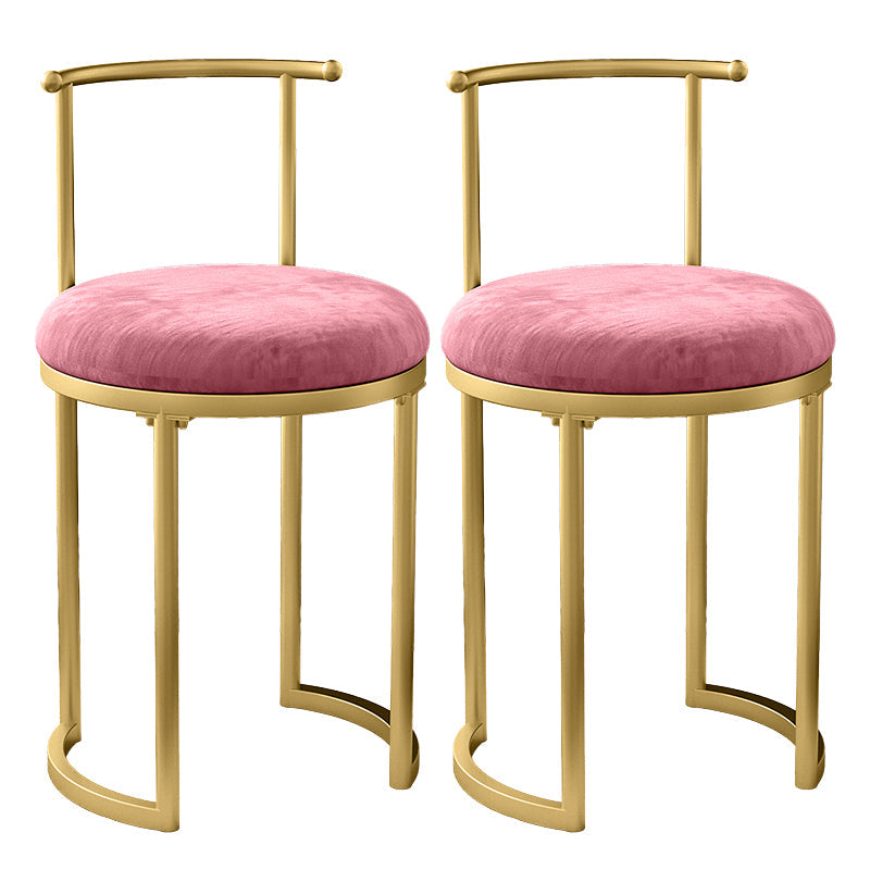 Scandinavian Open Back Side Chair for Home Upholstered Side Chairs Nude Pink 2 Piece Set Clearhalo 'Dining Chairs' 'Dining Tables & Seating' 'dining_chair' 'furn' 'furn_dining_chair' 'Furniture' 'furniture_dining_chair' 'Kitchen & Dining Furniture' 4928860