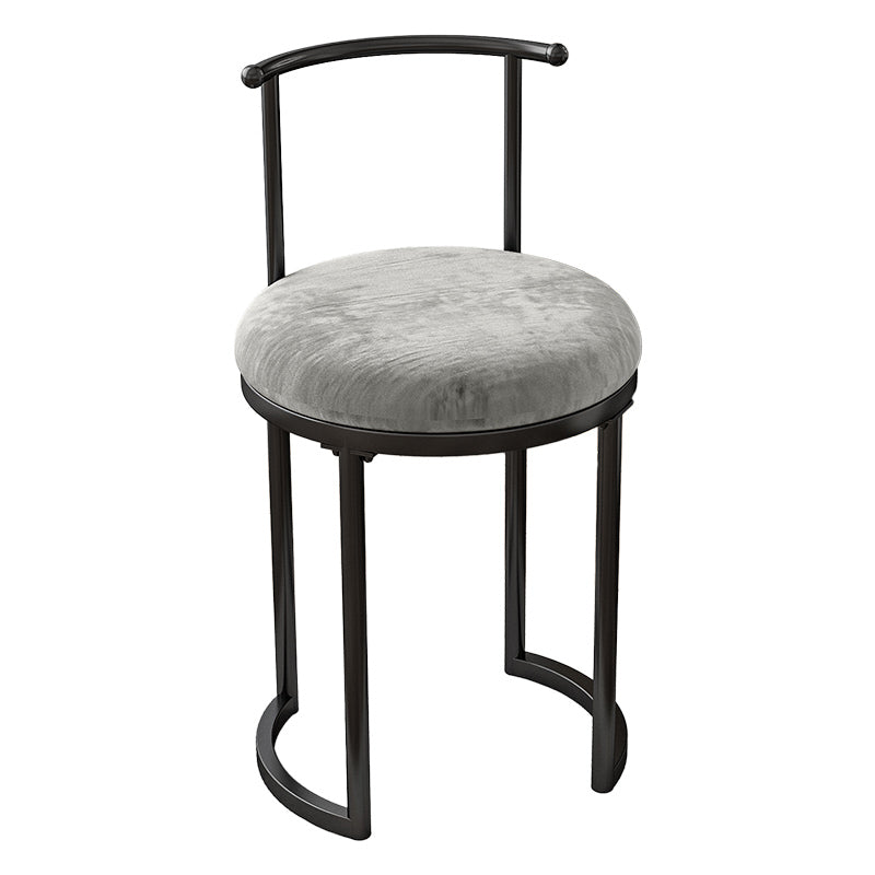 Scandinavian Open Back Side Chair for Home Upholstered Side Chairs Silver Gray 1 Piece Clearhalo 'Dining Chairs' 'Dining Tables & Seating' 'dining_chair' 'furn' 'furn_dining_chair' 'Furniture' 'furniture_dining_chair' 'Kitchen & Dining Furniture' 4928862