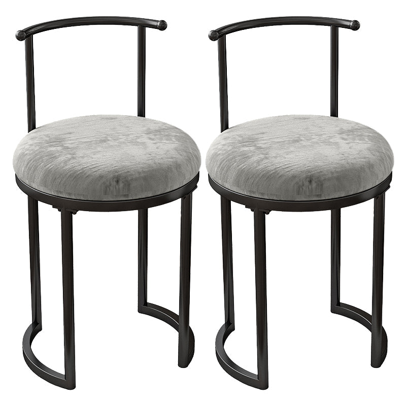 Scandinavian Open Back Side Chair for Home Upholstered Side Chairs Silver Gray 2 Piece Set Clearhalo 'Dining Chairs' 'Dining Tables & Seating' 'dining_chair' 'furn' 'furn_dining_chair' 'Furniture' 'furniture_dining_chair' 'Kitchen & Dining Furniture' 4928863