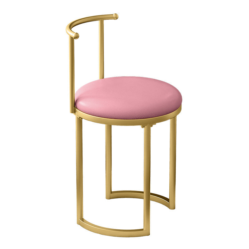 Scandinavian Open Back Side Chair for Home Upholstered Side Chairs Light Pink 1 Piece Clearhalo 'Dining Chairs' 'Dining Tables & Seating' 'dining_chair' 'furn' 'furn_dining_chair' 'Furniture' 'furniture_dining_chair' 'Kitchen & Dining Furniture' 4928865