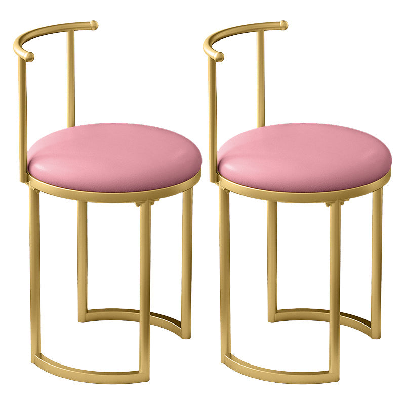 Scandinavian Open Back Side Chair for Home Upholstered Side Chairs Light Pink 2 Piece Set Clearhalo 'Dining Chairs' 'Dining Tables & Seating' 'dining_chair' 'furn' 'furn_dining_chair' 'Furniture' 'furniture_dining_chair' 'Kitchen & Dining Furniture' 4928866