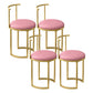 Scandinavian Open Back Side Chair for Home Upholstered Side Chairs Light Pink 4 Piece Set Clearhalo 'Dining Chairs' 'Dining Tables & Seating' 'dining_chair' 'furn' 'furn_dining_chair' 'Furniture' 'furniture_dining_chair' 'Kitchen & Dining Furniture' 4928867